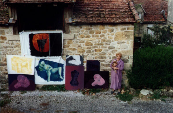Mme. Jeanine mit Hundilein