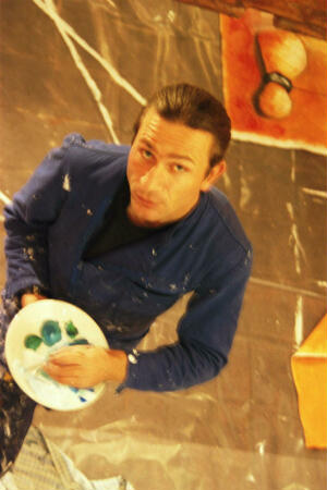 Werner bei der Arbeit