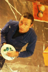 Werner bei der Arbeit