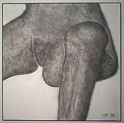 Akt mit Stuhl (Diptychon)